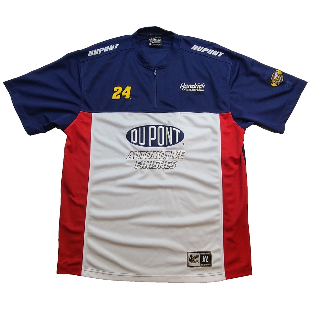 Vintage Chase Authentics Jeff Gordon DuPont NASCAR Racing Pit Crew Shirt XL